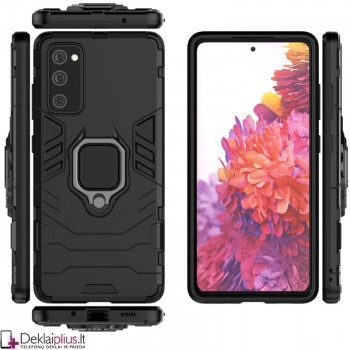 Sustiprintas dėklas 4in1 - juodas (Samsung S20 Fe)   